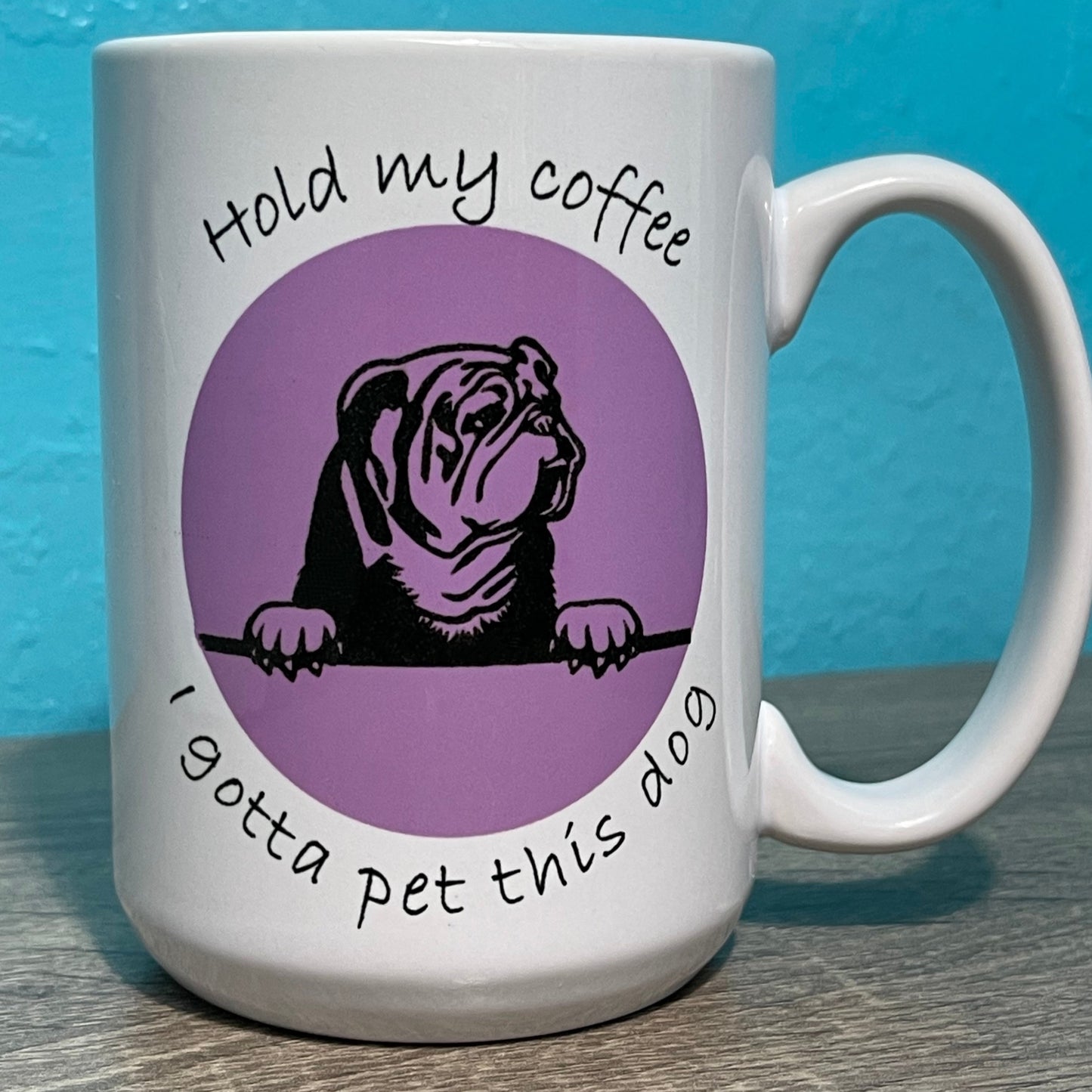 HOLD MY COFFEE, I GOTTA PET THIS DOG
