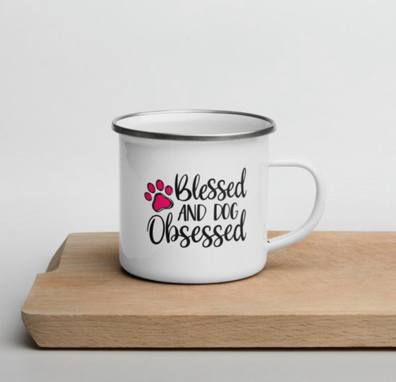 “BLESSED & DOG OBSESSED” COFFEE CUP