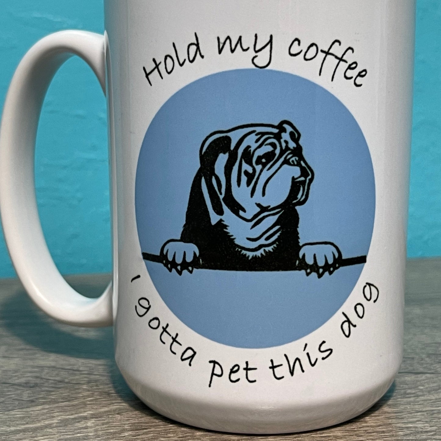 HOLD MY COFFEE, I GOTTA PET THIS DOG