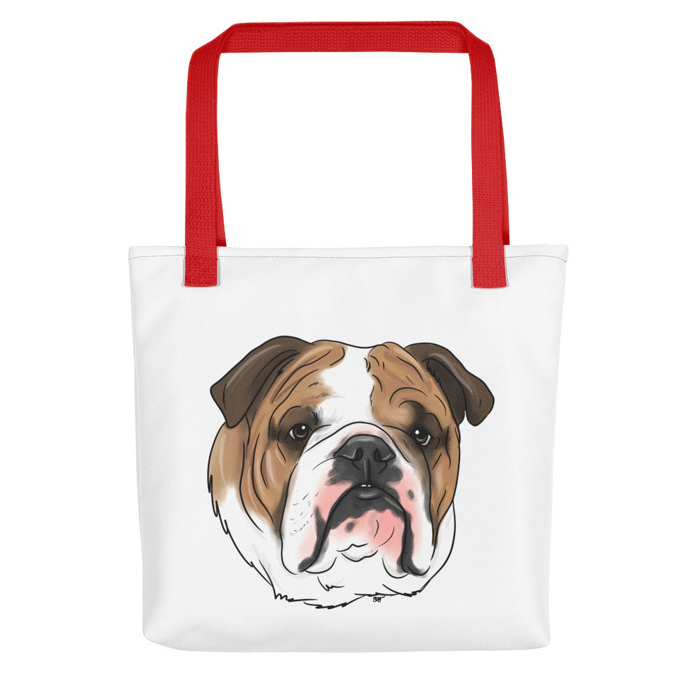 EMMITT THE BULLDOG TOTE BAG