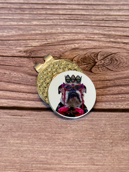 GOLF BALL MARKER w/CLIP