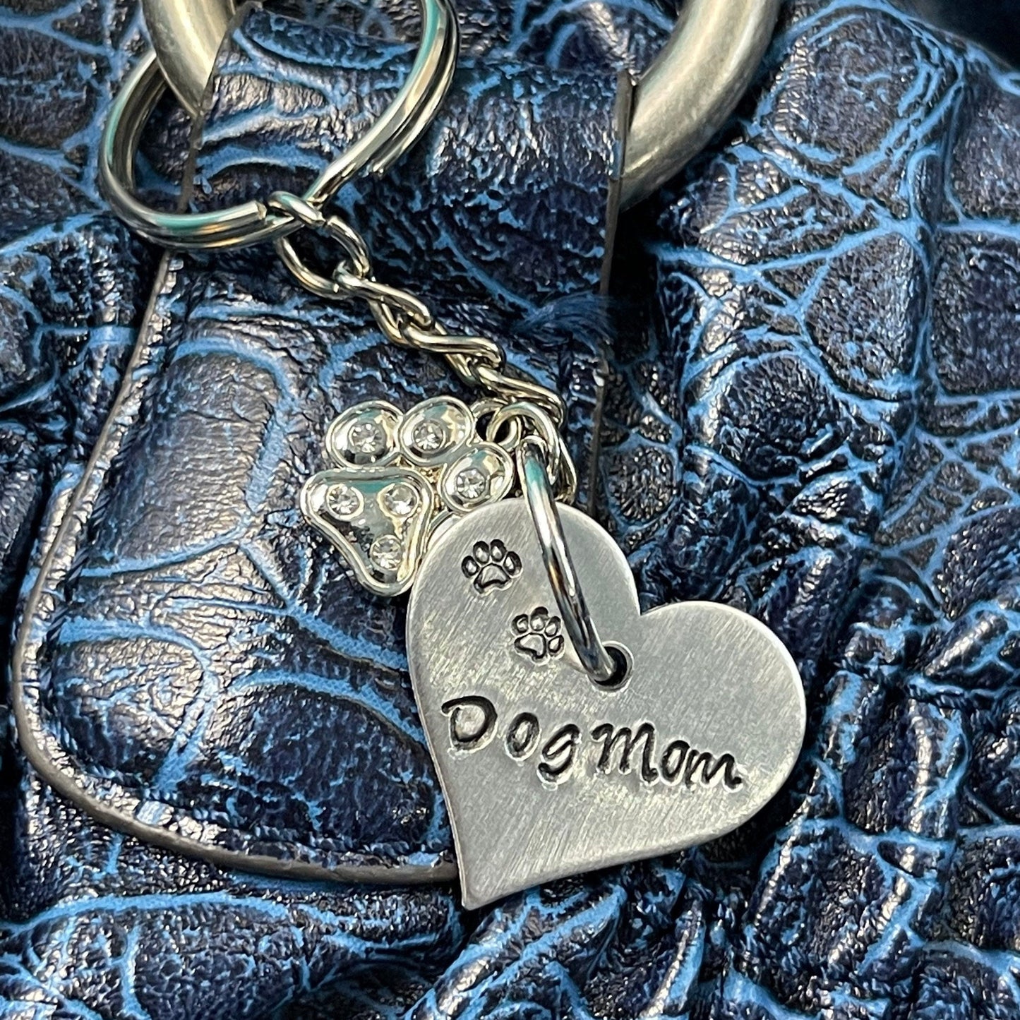 PERSONALIZED HEART SHAPED PURSE CHARM