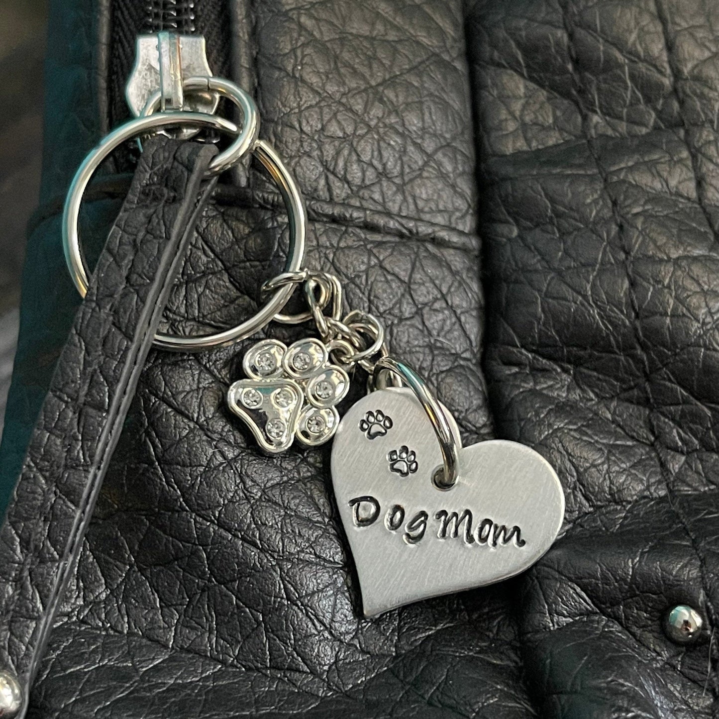 PERSONALIZED HEART SHAPED PURSE CHARM