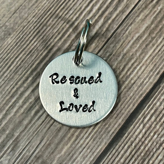 “RESCUED & LOVED” Fun Tag