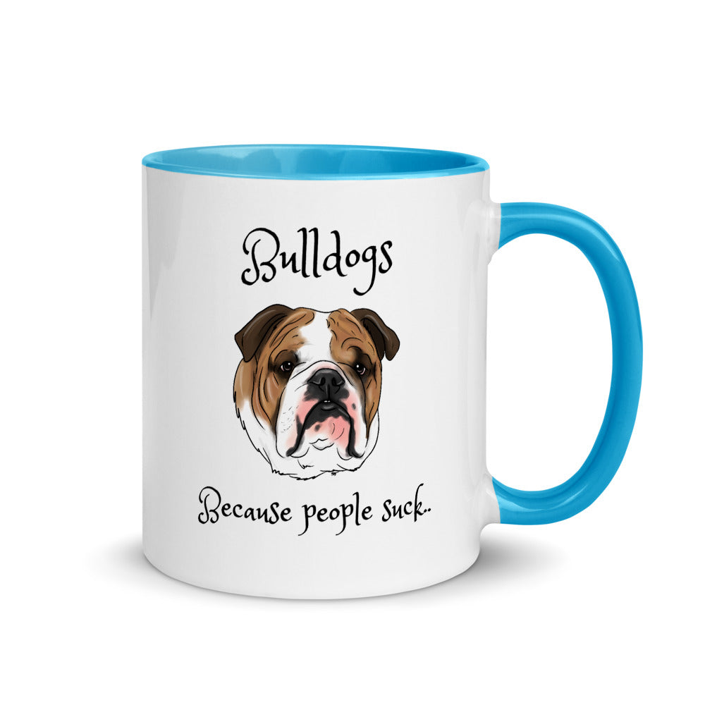 “BULLDOGS, BECAUSE PEOPLE SUCK” COFFEE CUP